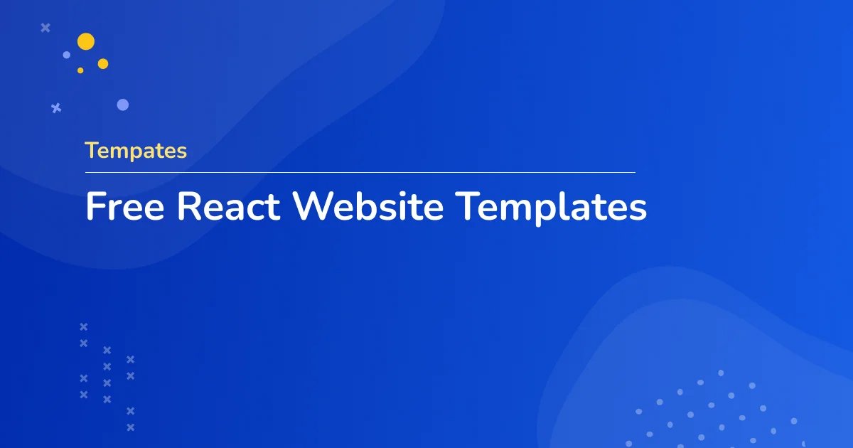 Free React Website Templates
